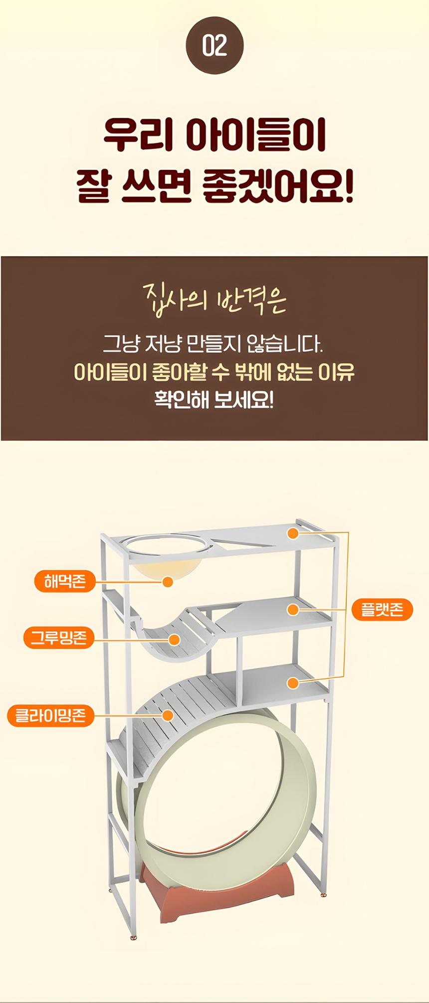 [NEW신상][무료배송] 집사의반격 스타타워(DIY) 캣휠 호환형 캣타워 10번째