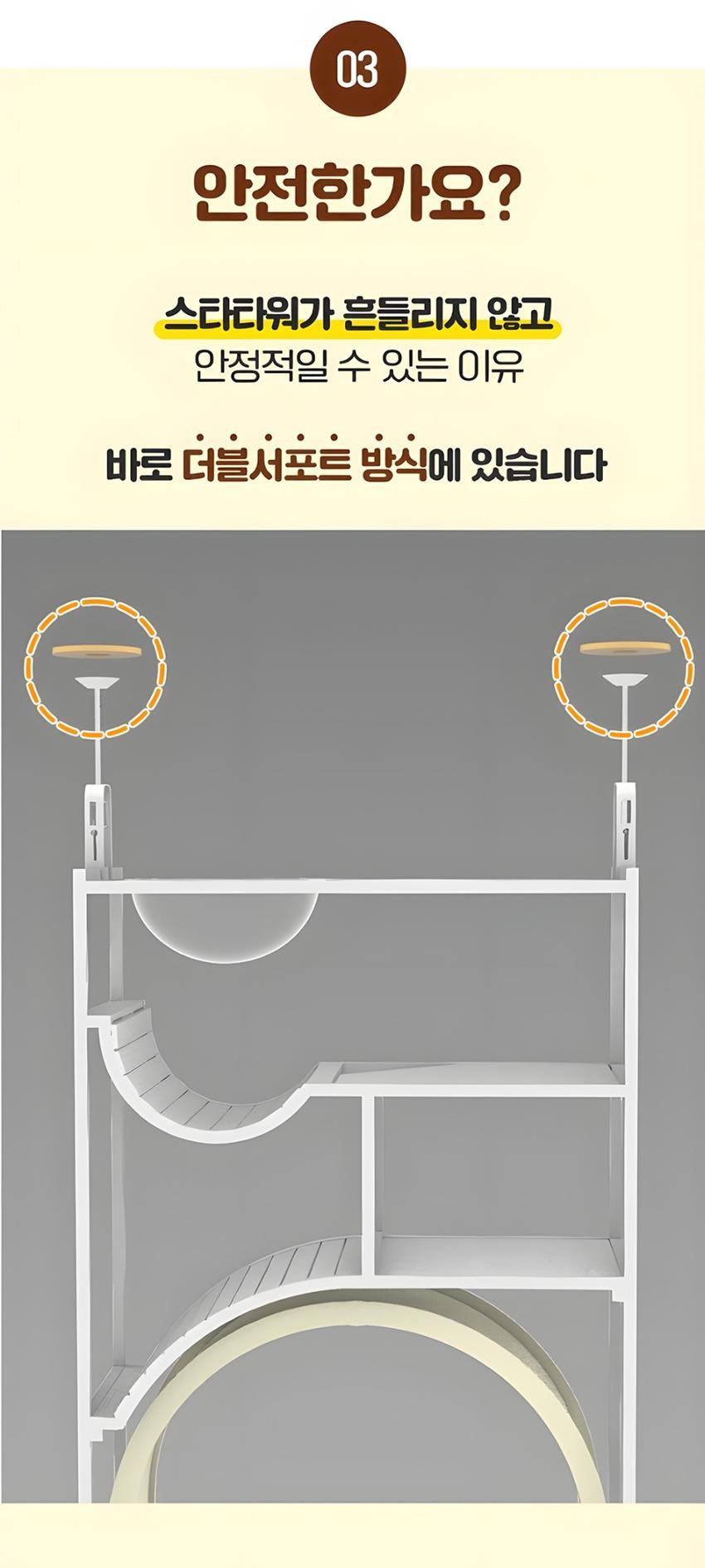 [NEW신상][무료배송] 집사의반격 스타타워(DIY) 캣휠 호환형 캣타워 17번째