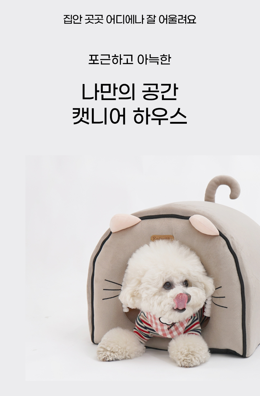 [NEW신상][무료배송] 개과천선 캣니어 하우스 (캬라멜/그레이) 2번째
