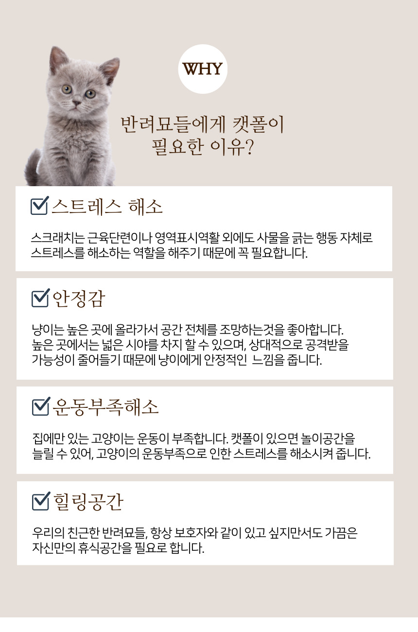 [NEW신상][무료배송] 펫이랑 플라이 캣폴+매트세트 캣타워 2번째