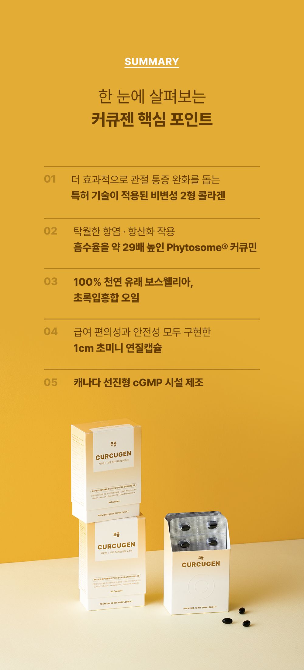 조공 커큐젠 관절 영양제 30캡슐 3번째