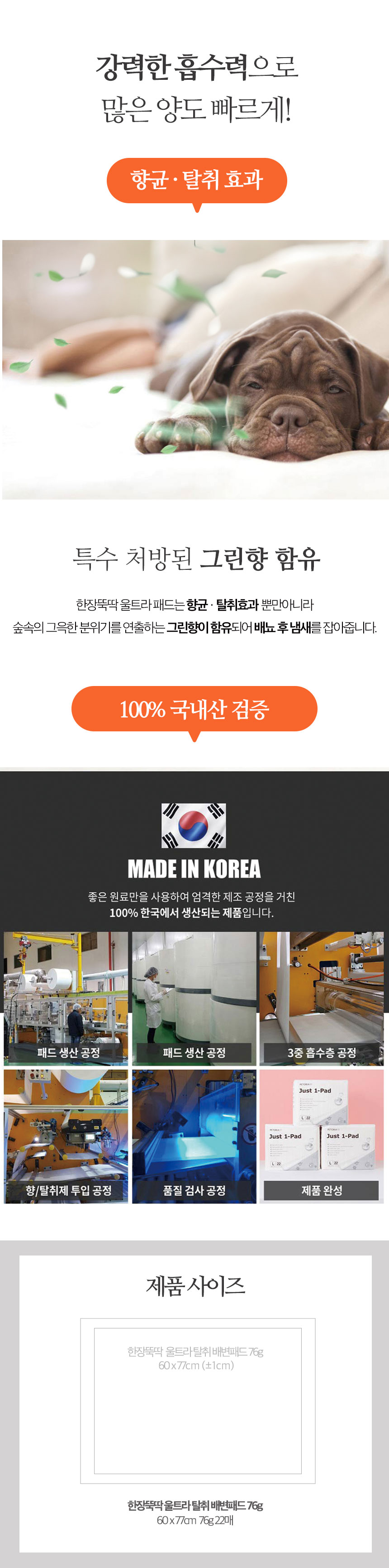[무료배송] 펫토리아 한장뚝딱 강아지 배변패드 [모음] 48번째