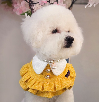 [NEW신상][무료배송] 리치독스 트위드 진주 스커트 케이프 레드 3번째