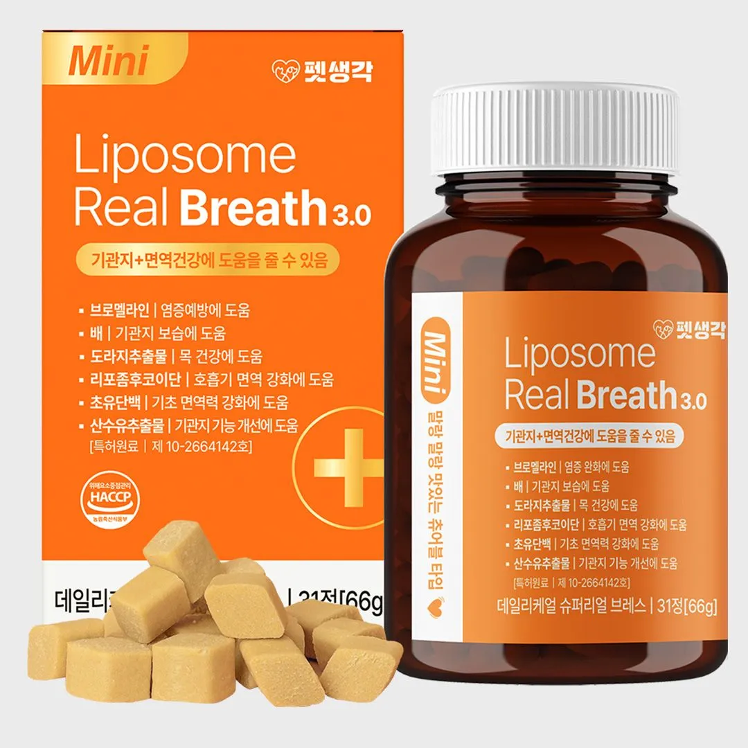 펫생각 독 기관지 호흡기 애견 협착증 영양제 66g