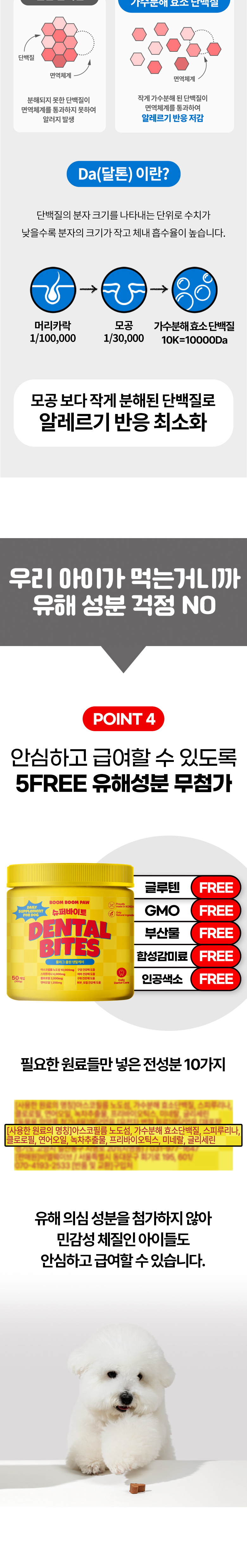 [무료배송] 붐붐포 독 슈퍼바이트 아스코필름노도섬 구강 덴탈 영양제 300g 6번째