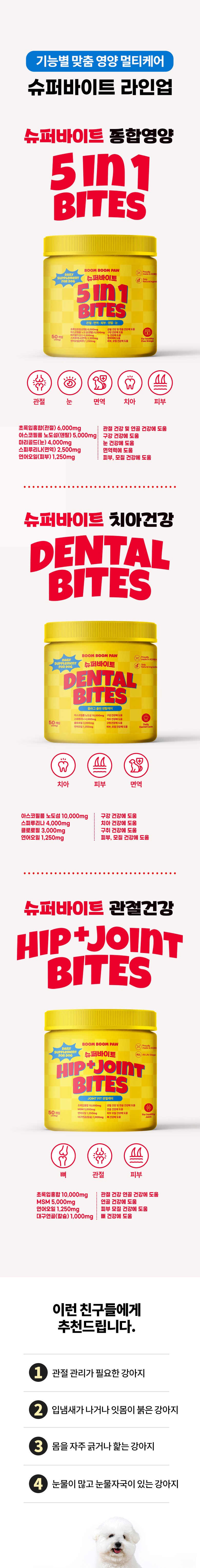 [무료배송] 붐붐포 독 슈퍼바이트 아스코필름노도섬 구강 덴탈 영양제 300g 10번째
