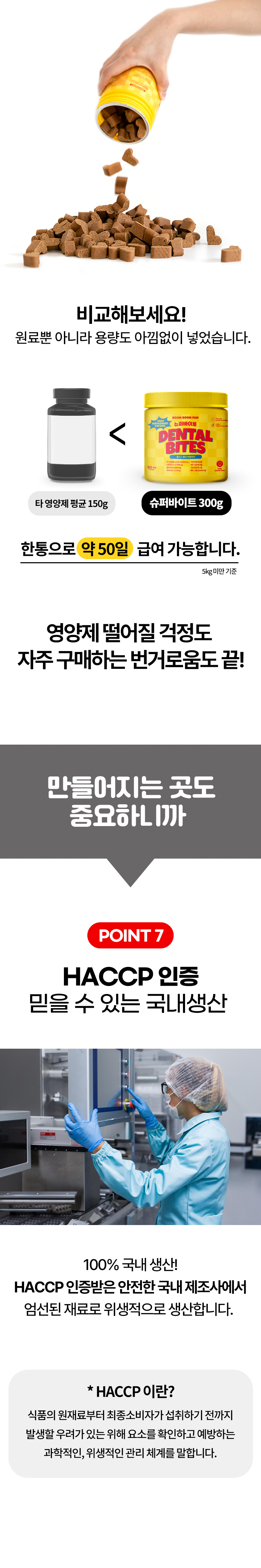 [무료배송] 붐붐포 독 슈퍼바이트 아스코필름노도섬 구강 덴탈 영양제 300g 9번째
