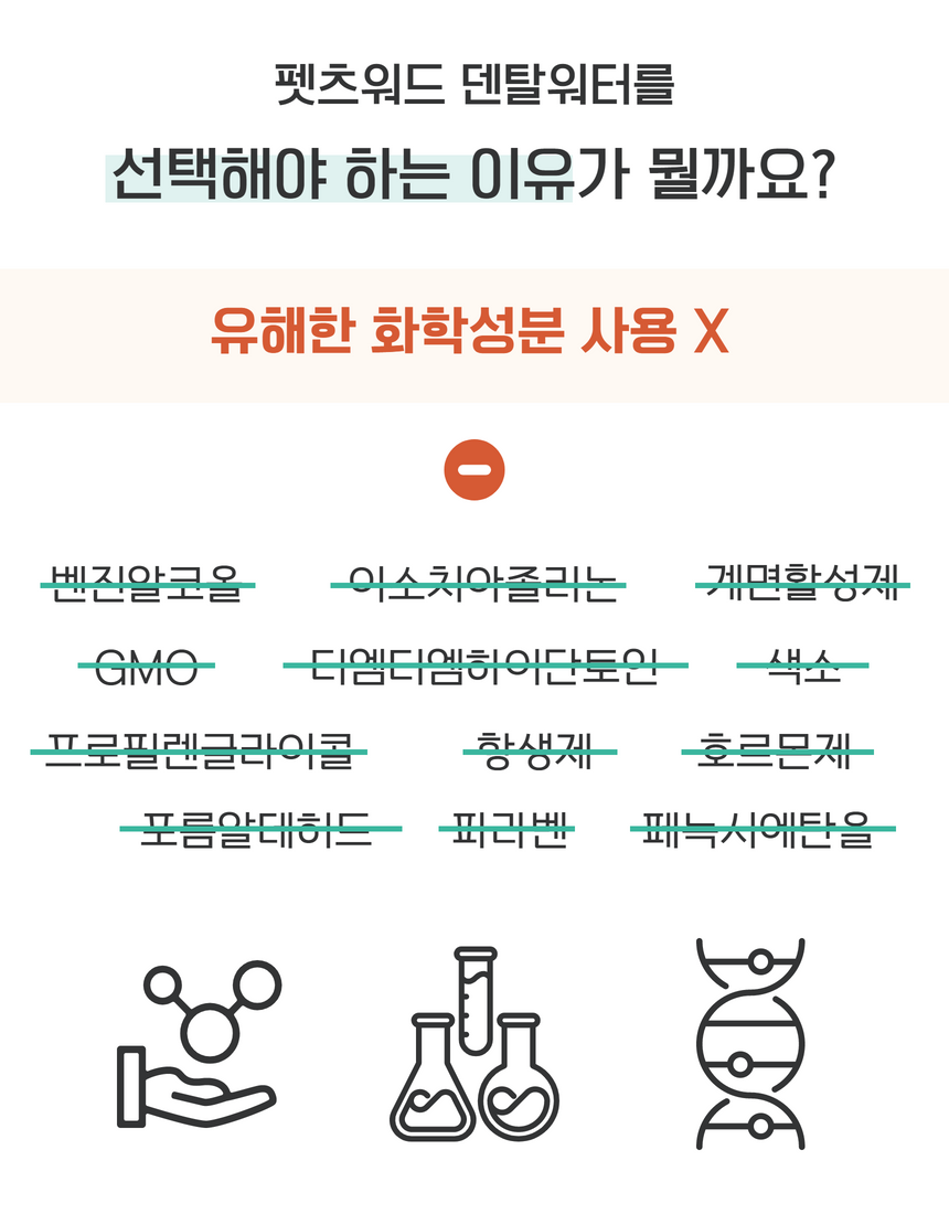 [무료배송] 견우직냥x펫츠워드 덴탈워터 500ml 6번째