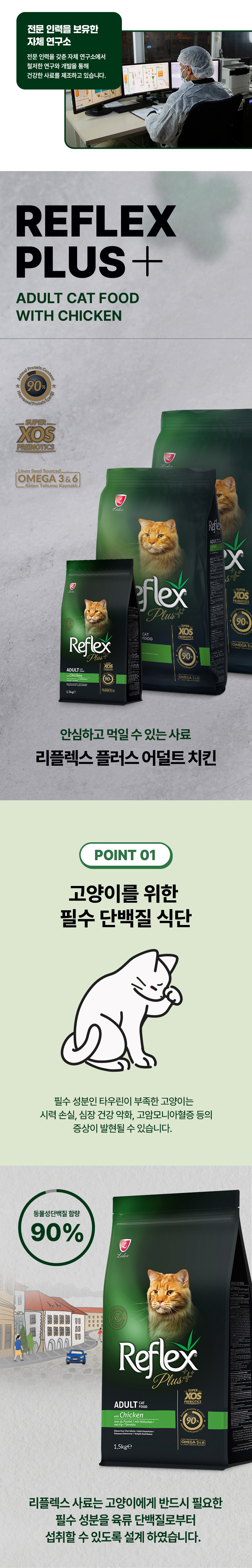 [NEW신상][무료배송] 리플렉스 플러스 캣 어덜트 치킨 8kg 4번째
