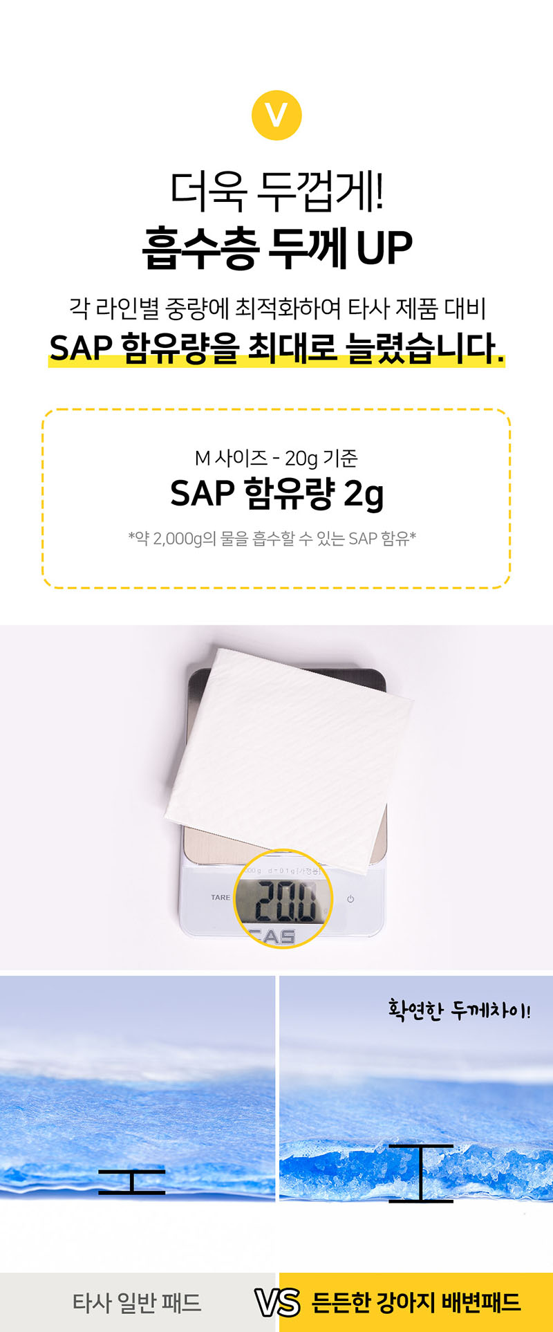[무료배송] 뽀시래기 든든한 강아지 배변패드 M 100매 9번째