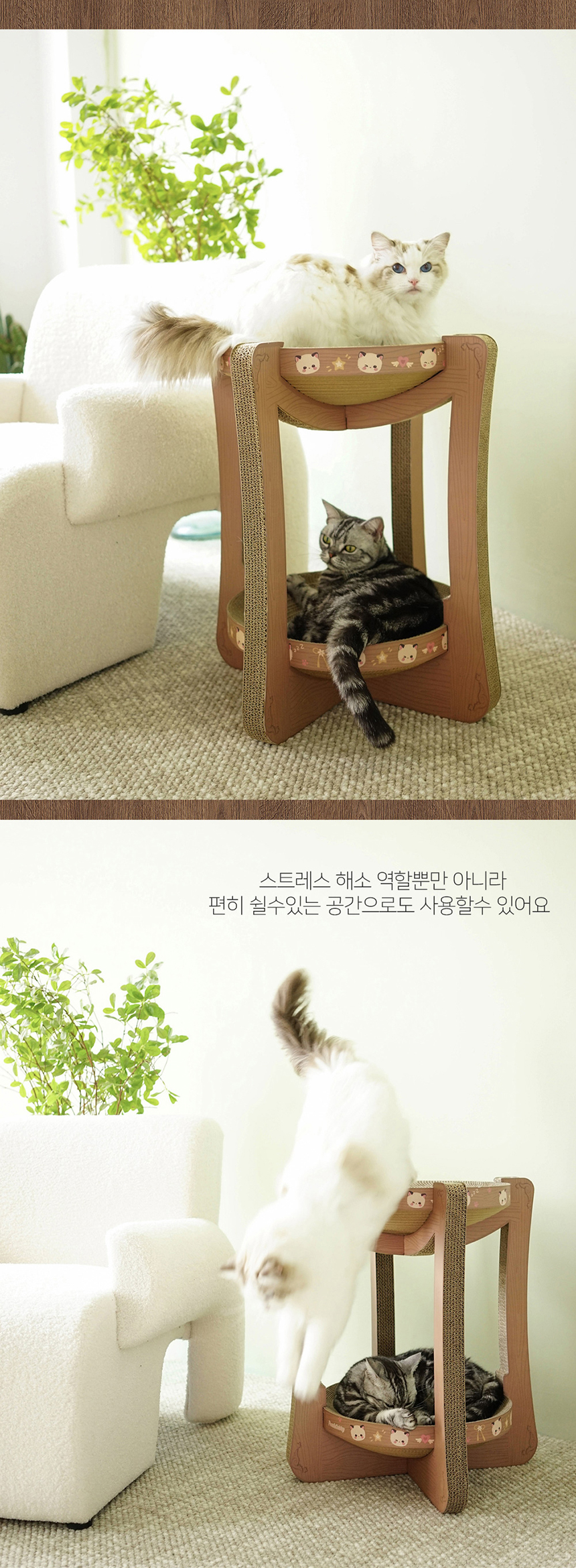 [NEW신상][무료배송] 개과천선 캣 어몽드 키큐트 스크래쳐 2번째