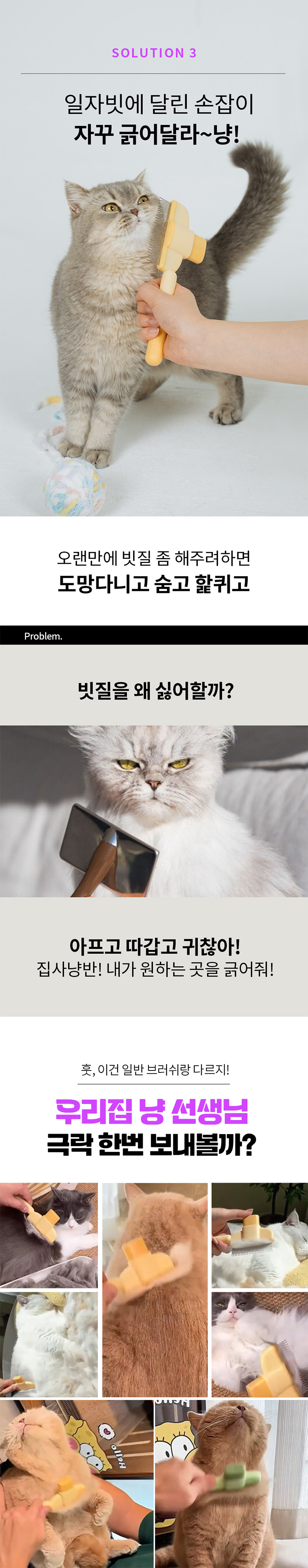 [무료배송] 베픈 죽은털 원터치 브러쉬 7번째