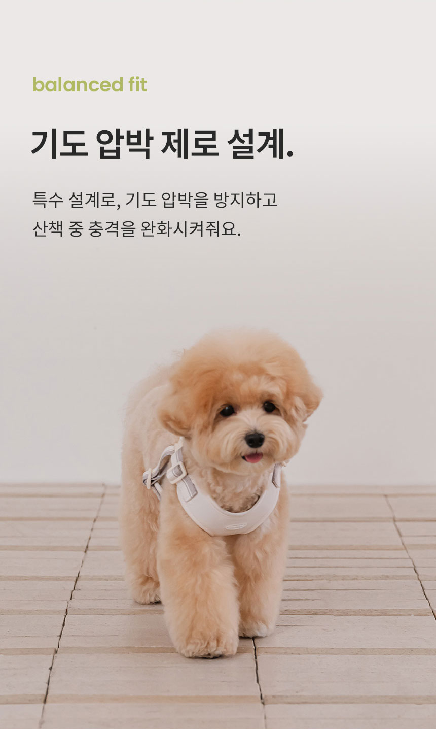 [NEW신상][무료배송] 리카리카 브리즈 워크 하네스 X자형 웜그레이/오션블루/올리브 S-L 5번째