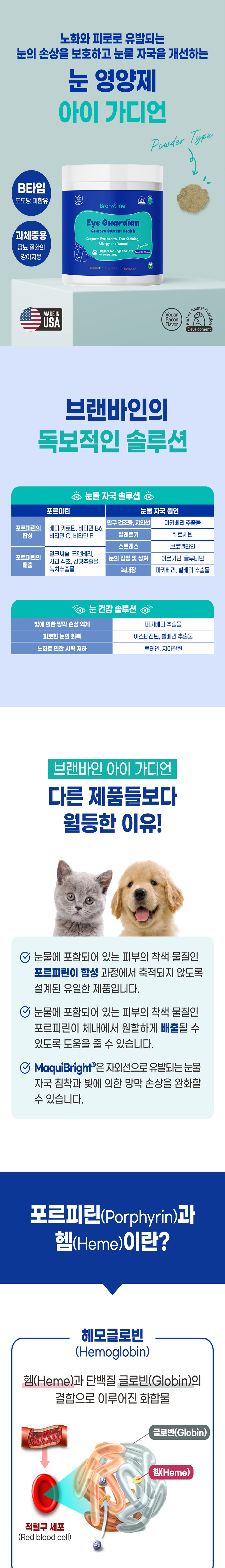 [무료배송] 브랜바인 독 아이가디언 눈 영양제 B타입 90일분 3번째