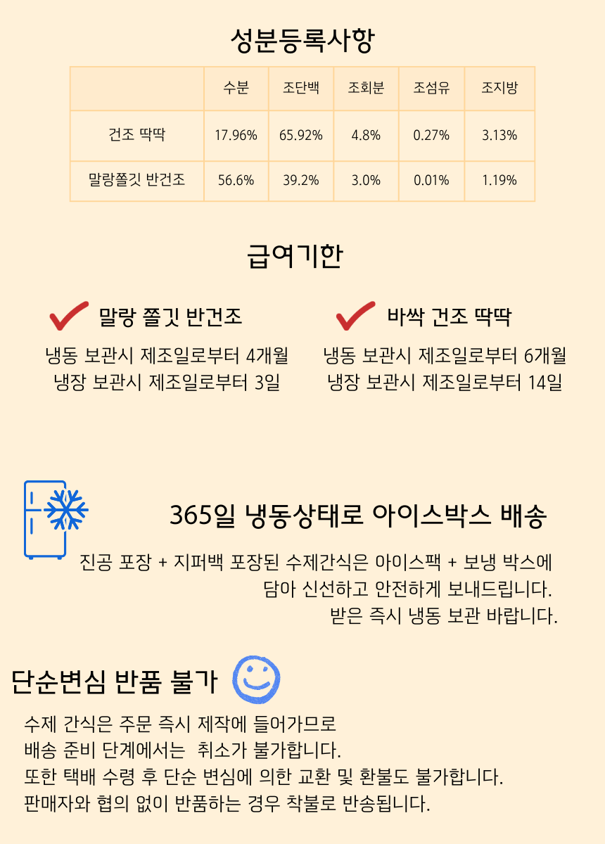[NEW신상][무료배송] 복실방앗간 믹스트릿 닭안심/오리안심 원물100% 한입 트릿 (말랑/딱딱) 2번째