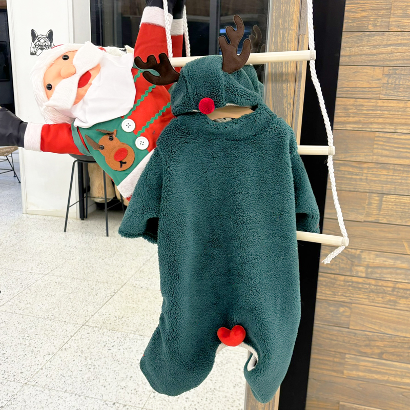 [무료배송] 해피댕댕 루돌프 모자&올인원 S-L & S-2XL 20번째