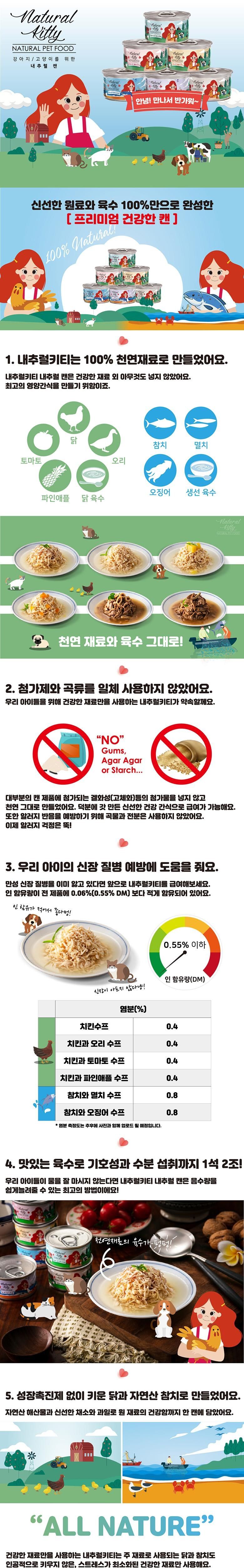 내추럴키티 내추럴 치킨 수프 캔 80g 1번째