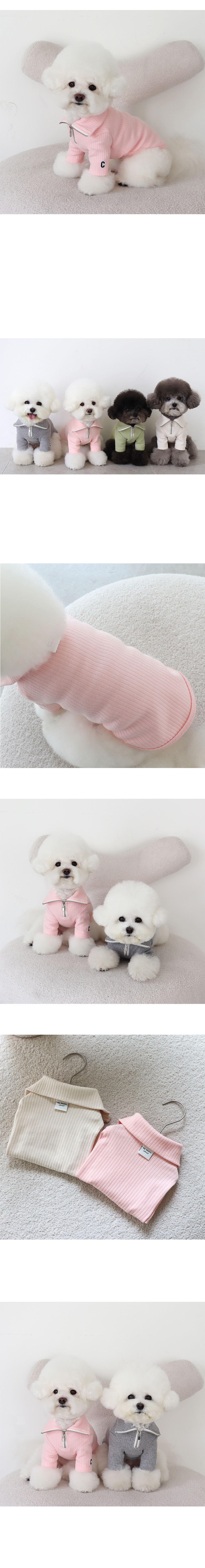[무료배송] 쉬오트 에센셜 패치 하프집업 핑크 S-2XL 2번째