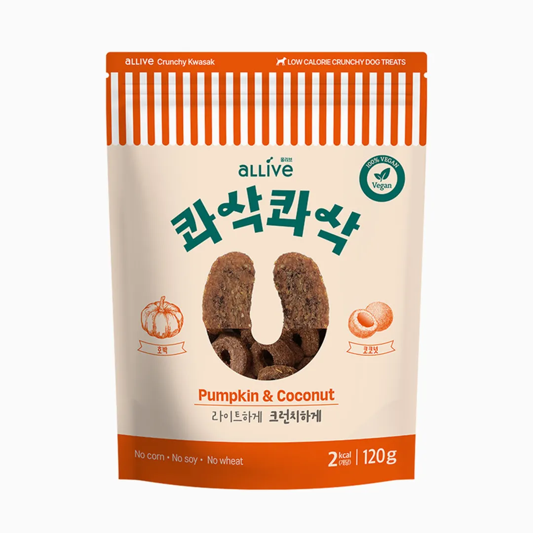 올리브 독 콰삭콰삭 펌킨&코코넛 120g