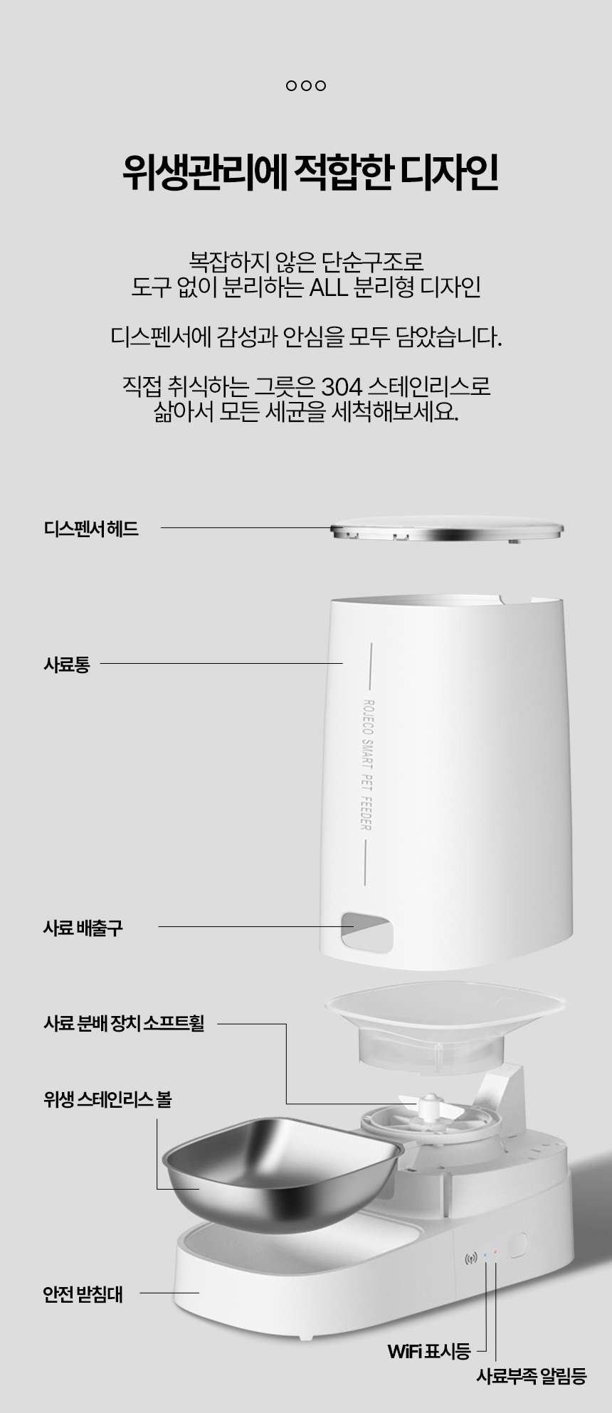 [무료배송] 로제코 자동 급식기 싱글 4L 12번째