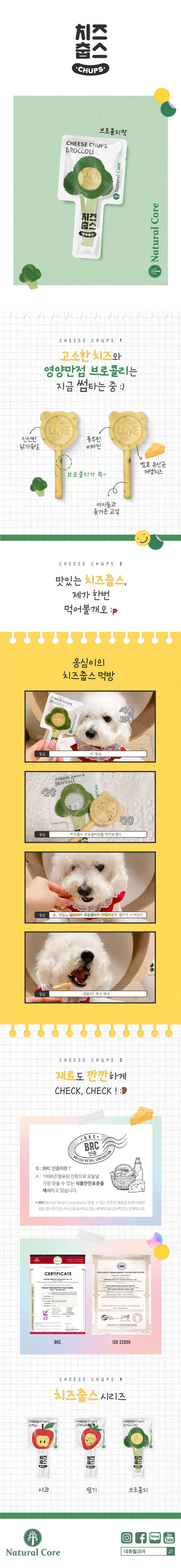네츄럴코어 독 치즈춥스 브로콜리 10p 1번째