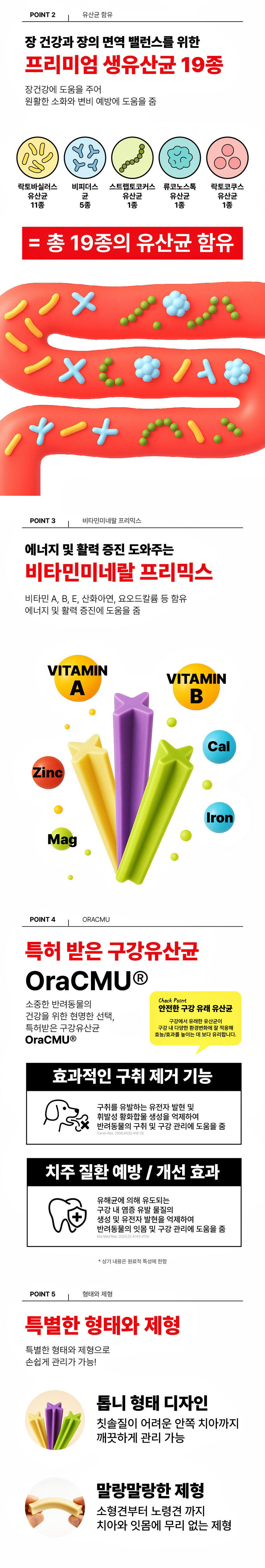 [NEW신상][무료배송] 하루애 독 치카껌 3종 300g (청사과/블루베리/밀크치즈) 4번째