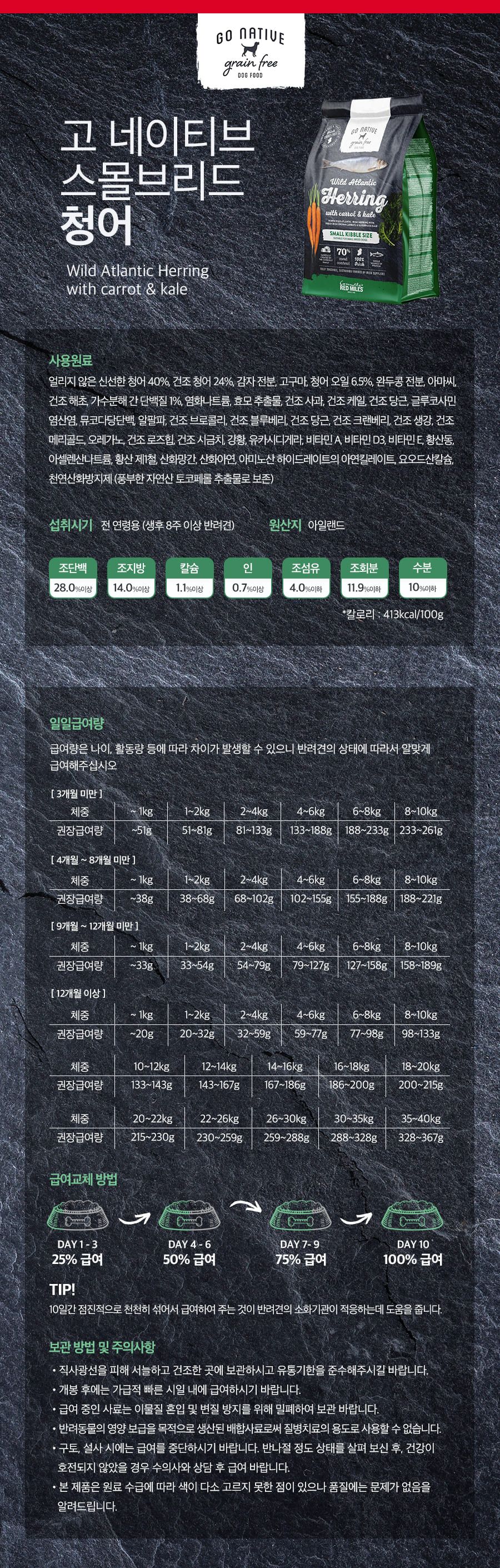 고네이티브 독 스몰브리드 청어 1.5kg 2번째