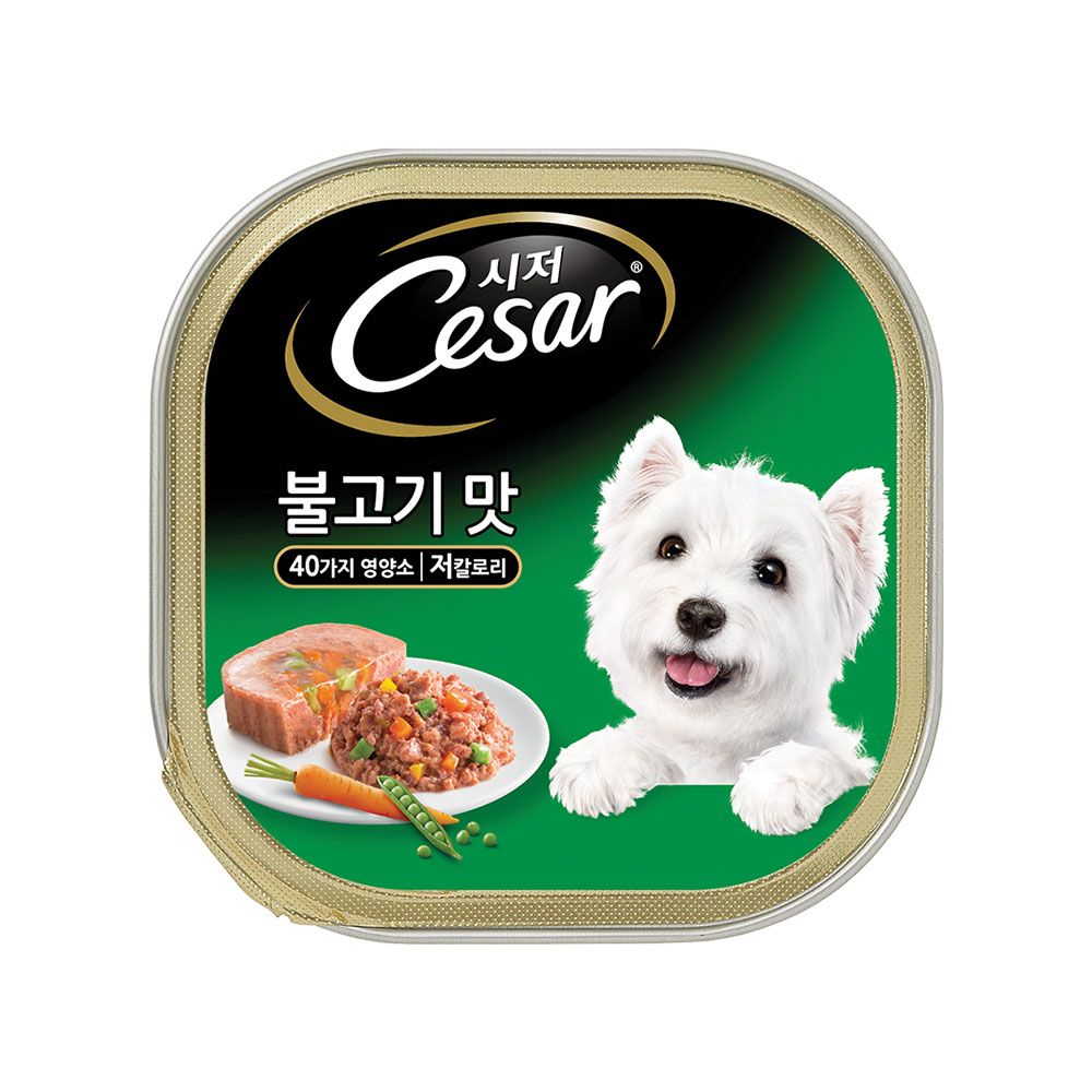 시저 독 불고기 캔 제품