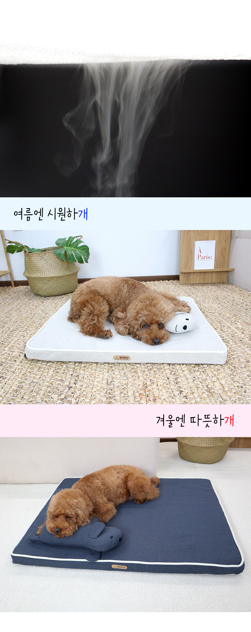 [NEW신상][무료배송] 개과천선 디멕스 방석 (오트 베이지/다크 블루) 13번째