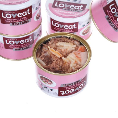 사조 캣 러브잇 레드라벨 흰살참치&맛살 캔 160g 1번째