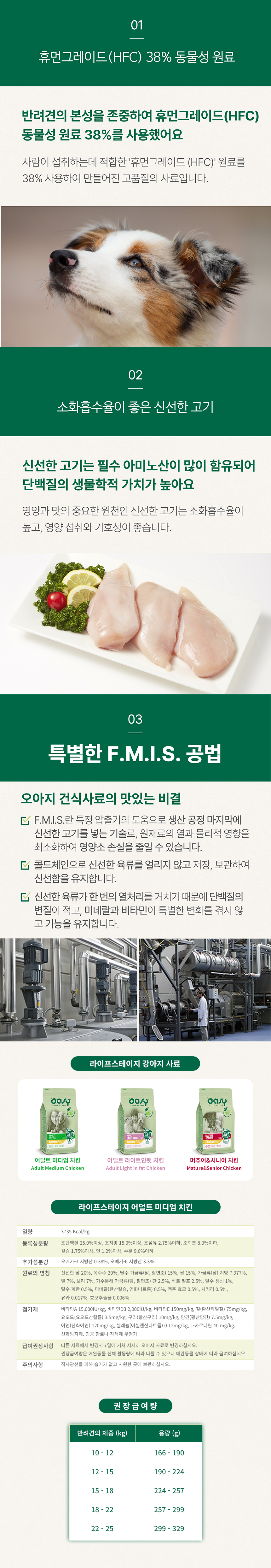 [NEW신상][무료배송] 오아지 독 라이프스테이지 어덜트 미디엄 치킨 3kg 4번째