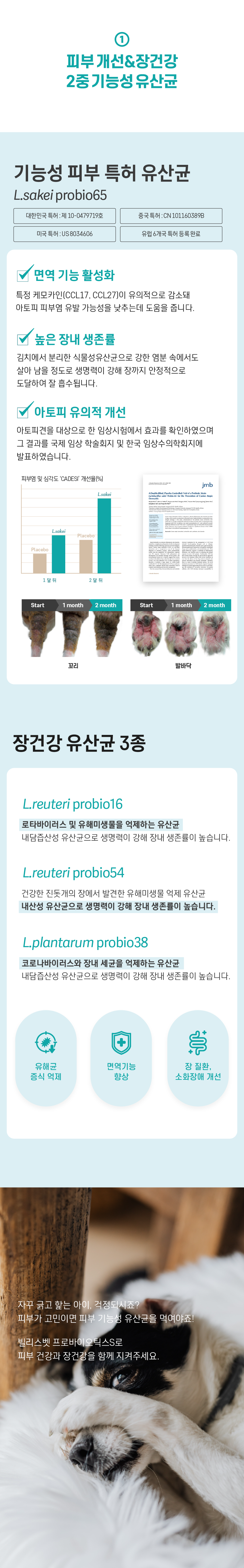 [무료배송] 빌리스벳 피부개선 프로바이오틱스 S 30g 3번째