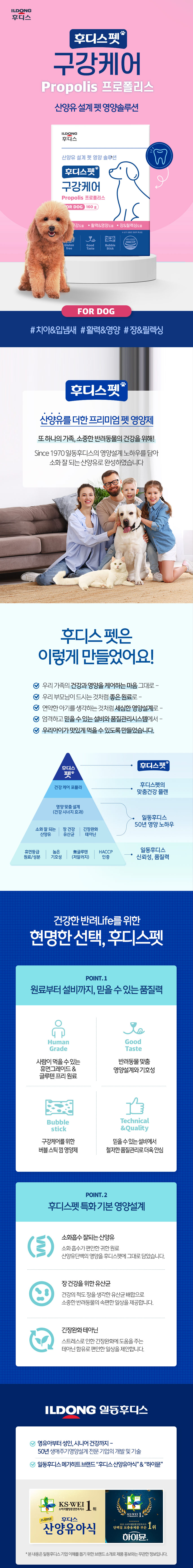 [유통기한임박, 26년3월30일] [체험팩] 후디스펫 산양유 치아&구강 프로폴리스 버블껌 16g 1번째