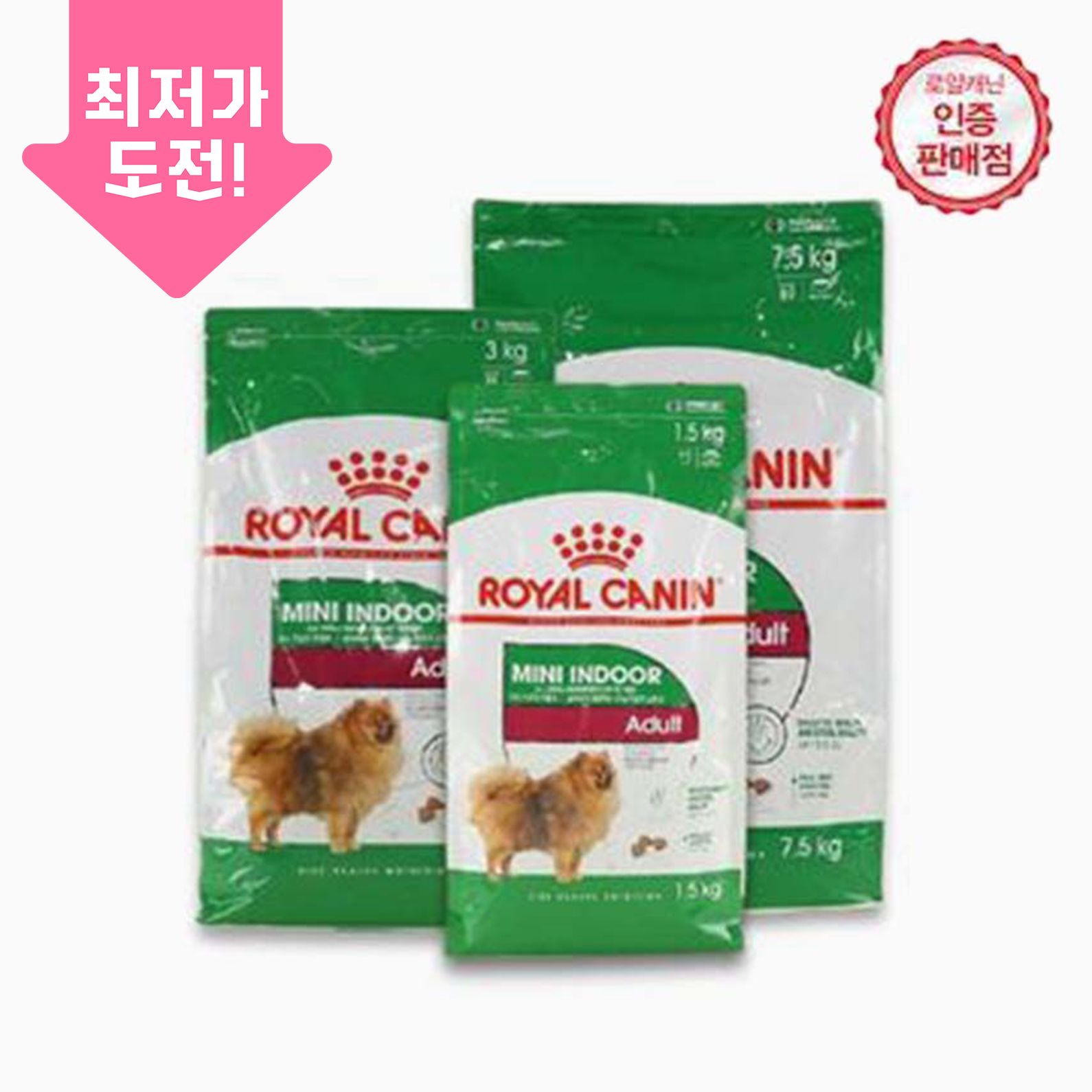 로얄캐닌 독 미니 인도어 어덜트 소화기 건강 모음 0번