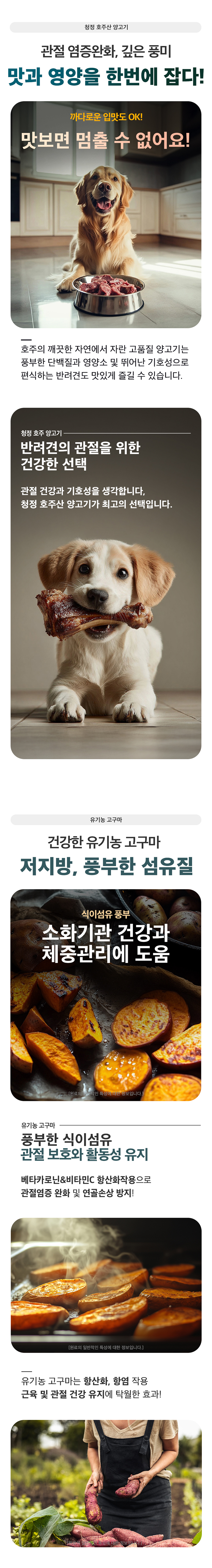 [NEW신상][무료배송] 하루올데이 관절 기능성 유기농 수제 사료 1kg 7번째