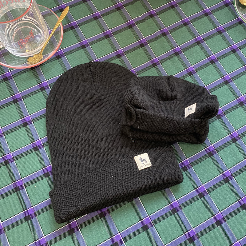 [NEW신상][무료배송] 해피댕댕 힙쟁이비니 2종 (블랙,그레이) S-L 5번째