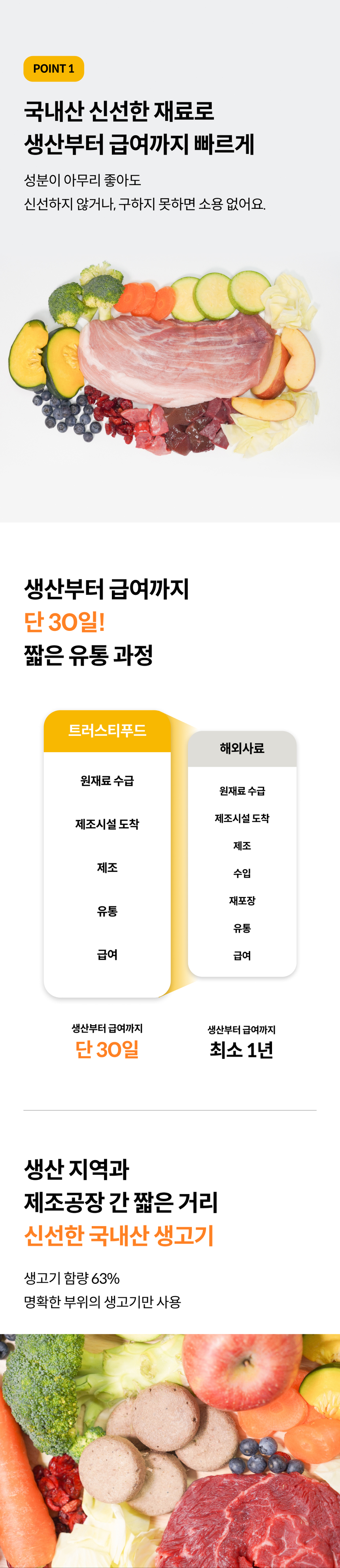 [무료배송] 트러스티푸드 동결건조 사료 포크패티 350g 8번째