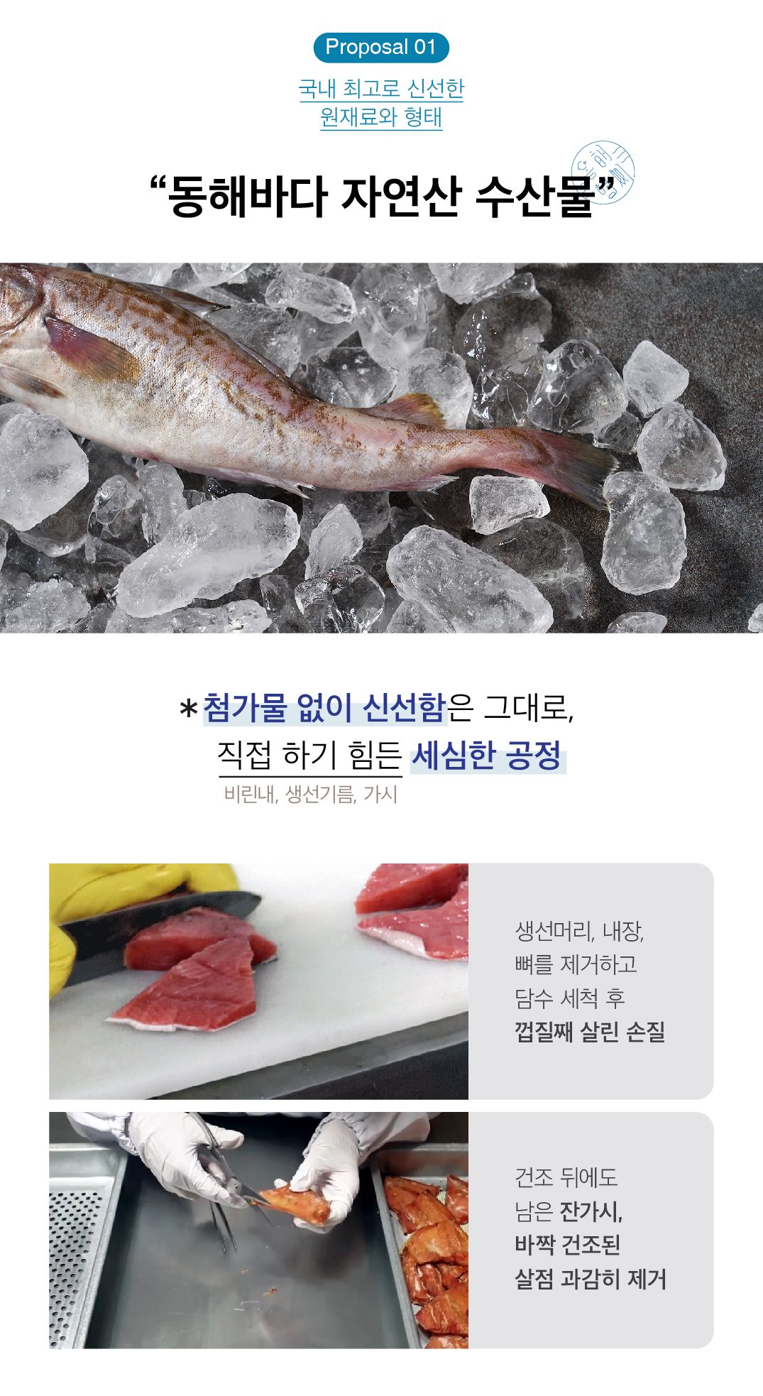 [무료배송] 동해형씨 원물건조 대구 40g 5번째
