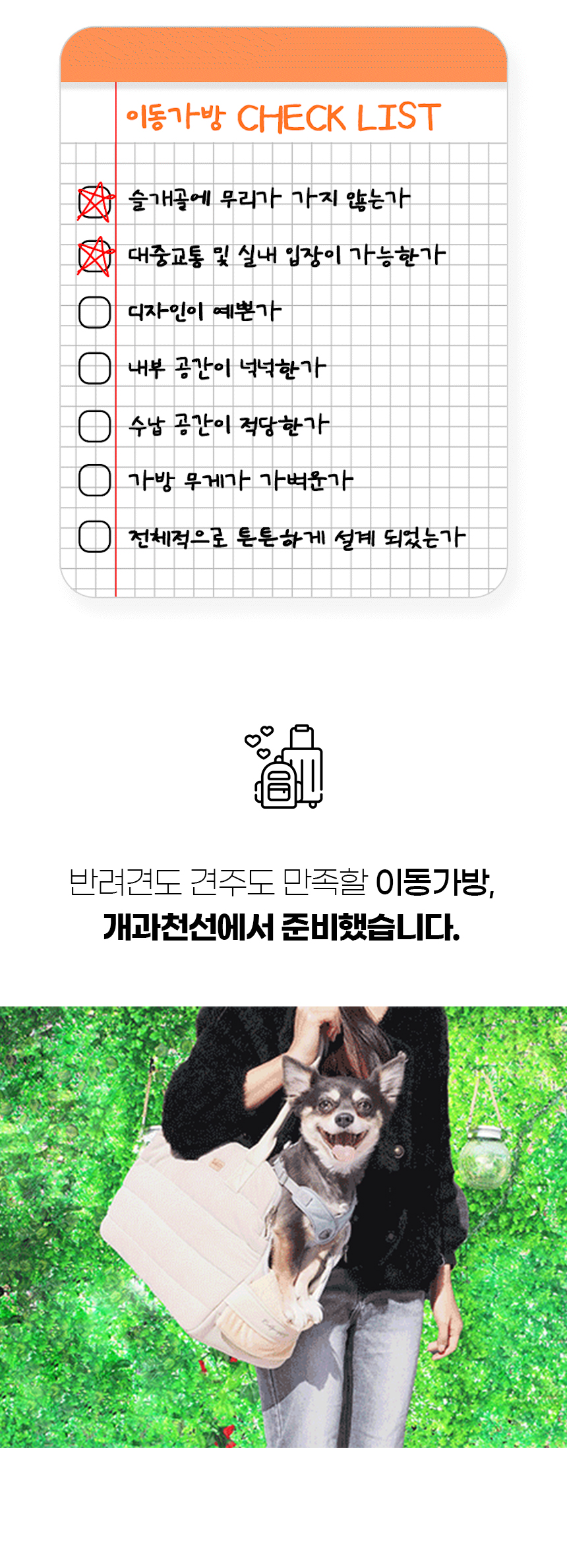 [NEW신상][무료배송] 개과천선 독 윙클 이동가방 (베이지/그레이) 2번째