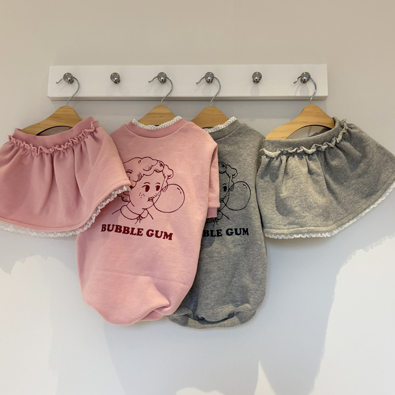 [NEW신상][무료배송] 해피댕댕 버블꽃셋업 S-2XL 1번째