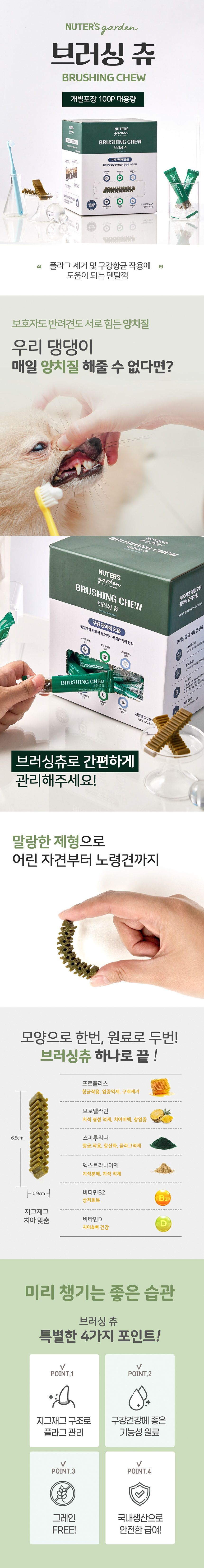 누터스가든 브러싱츄 덴탈껌 100개입 3번째