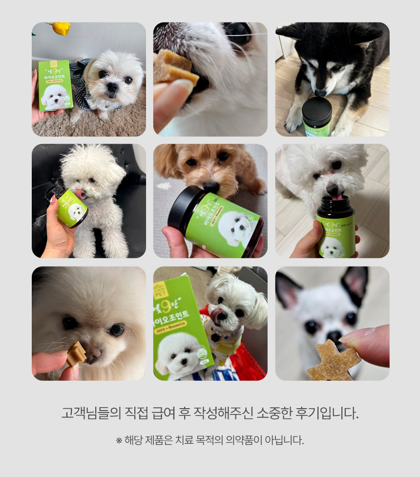 [무료배송] 목우촌 펫9단 독 바이오조인트 뼈 관절 영양제 100g 10번째