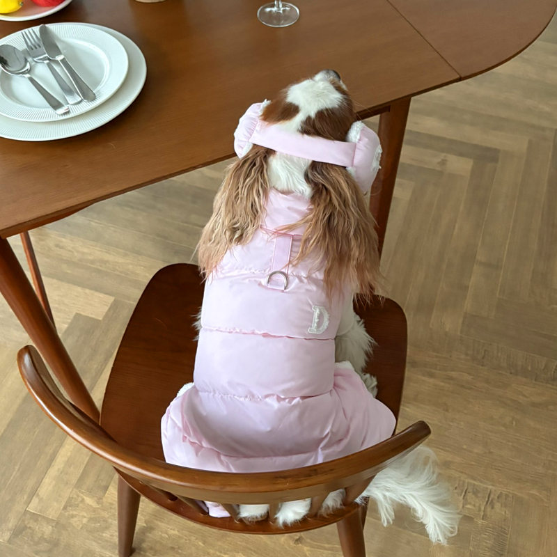 [NEW신상][무료배송] 해피댕댕 빵빵 귀마개&올인원 3종 (그레이,핑크,메론) S-2XL 14번째