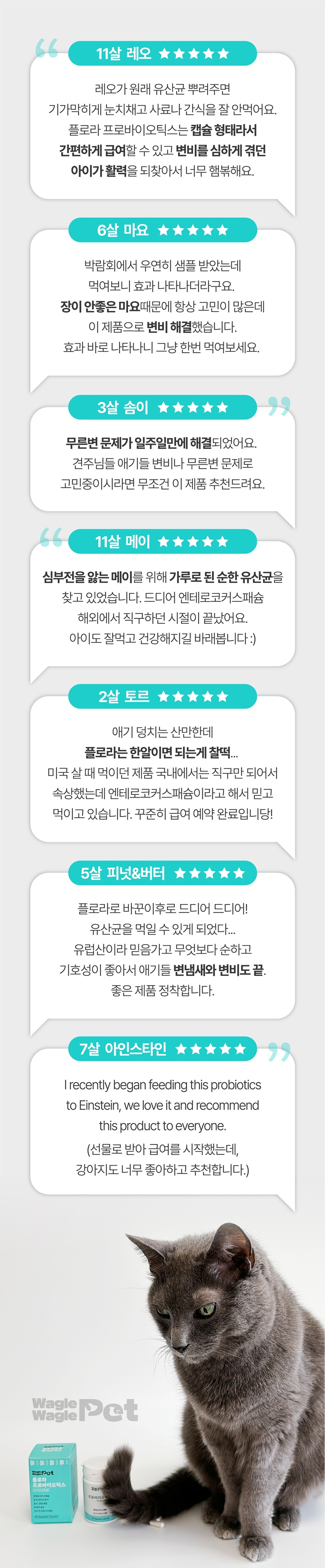[NEW신상][무료배송] 와글와글펫 플로라 프로바이오틱스 30캡슐 4번째
