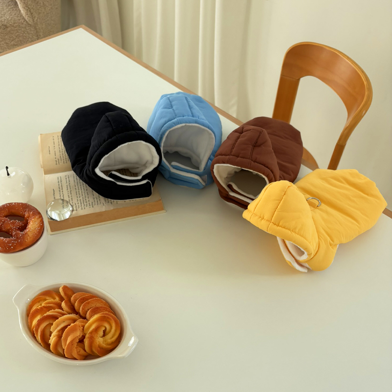 [NEW신상][무료배송] 해피댕댕 3초컷벨크로후드패딩 4종 (블랙,브라운,블루,옐로우) S-XL 4번째