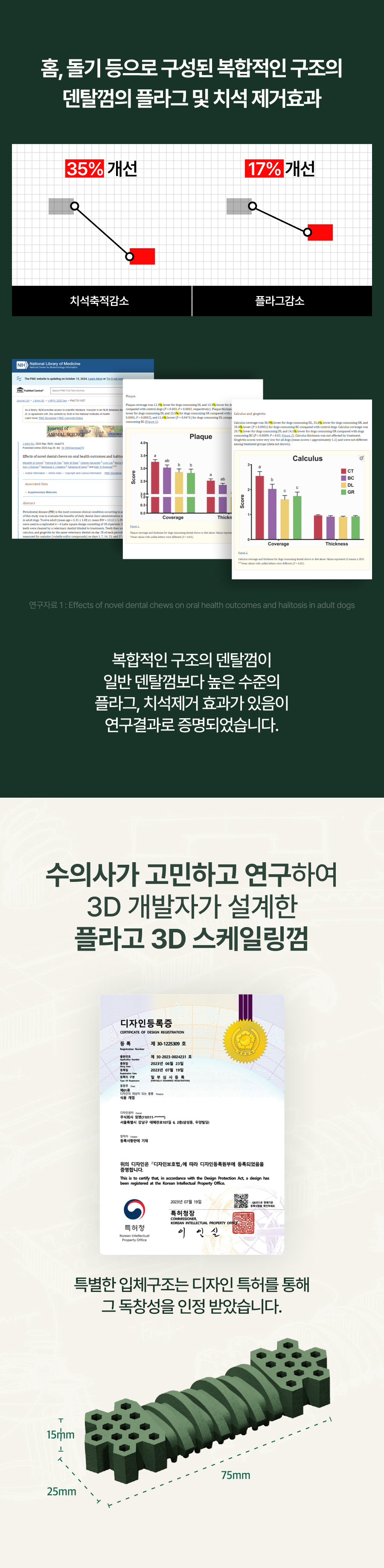 [NEW신상]플라고 3D 덴탈껌 꿀고구마 7개입 12번째