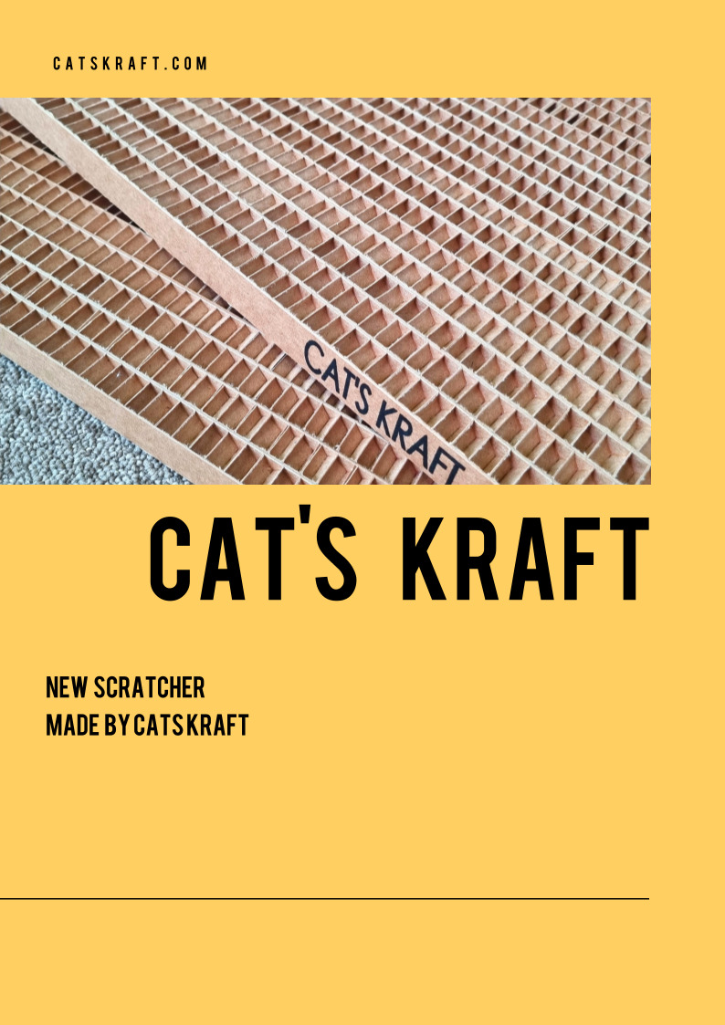 [NEW신상][무료배송] 캣츠크라프트 고강도 평판 벽부착 스크래쳐 3종 5번째