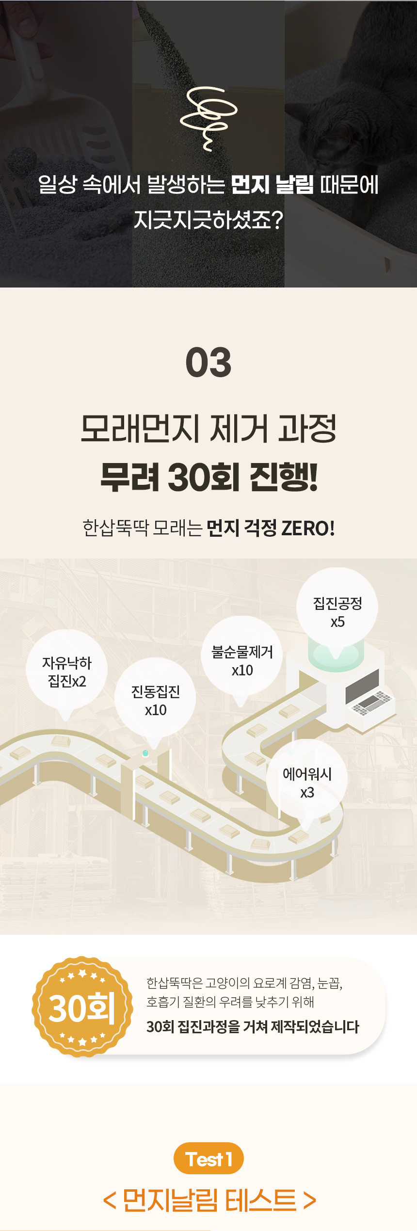 [무료배송] 펫토리아 한삽뚝딱 정량 벤토나이트/두부/우드펠렛 먼지없는 고양이 모래 [모음] 13번째