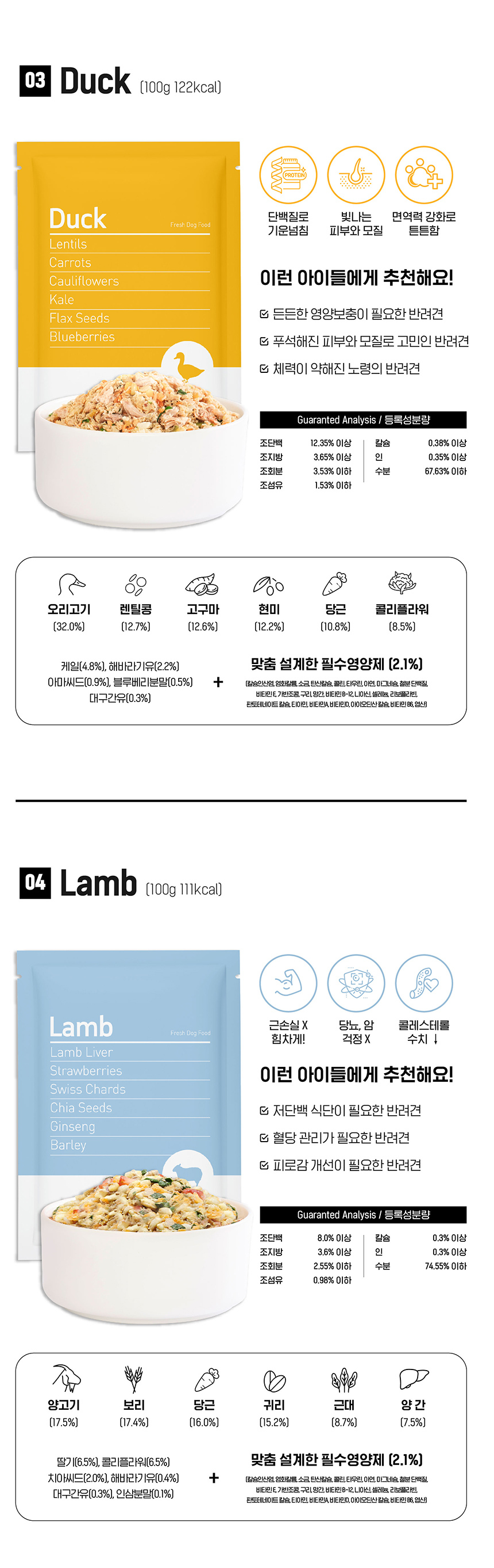 [무료배송] 씽크라이크펫 독 화식 소&닭&오리&양 5번째