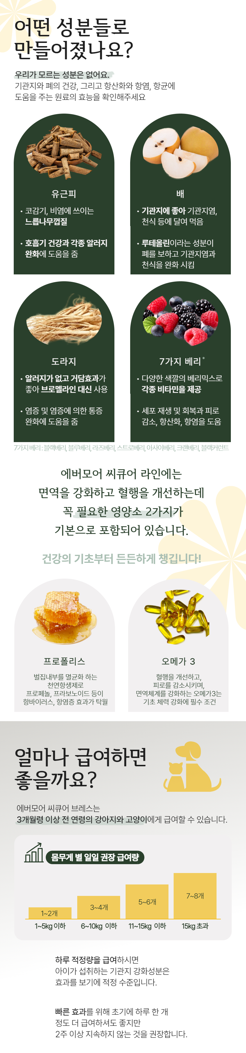 [무료배송] 에버모어 씨큐어 브레스 기관지영양제 120g 3번째